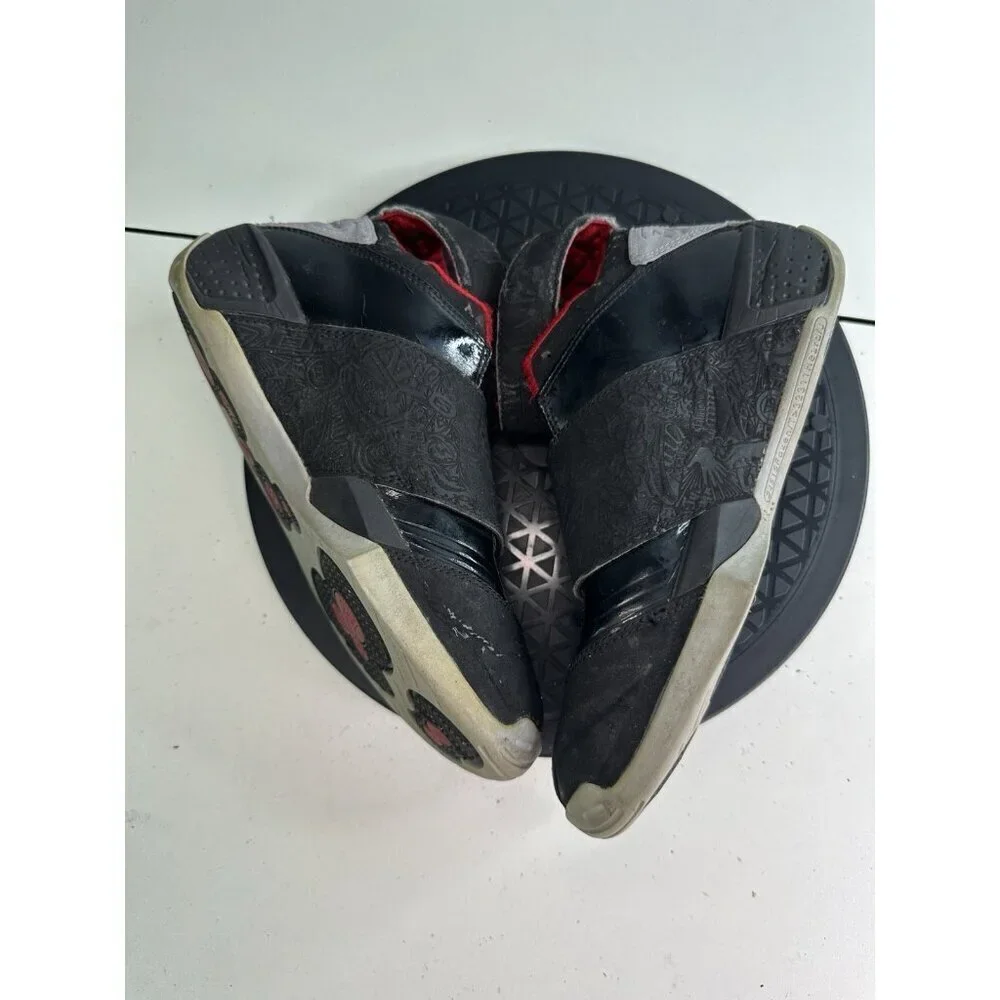 Size 5Y Air Jordan 20 OG GS Stealth 2005 Black Red 310456-001
